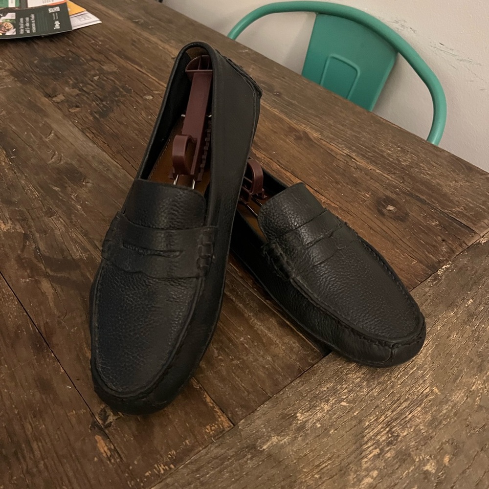 Cole Haan Black Leather Men's Slip-On Loafers